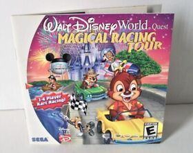 Walt Disney World Quest Manual Only NO GAME Sega Dreamcast Magical Racing Tour