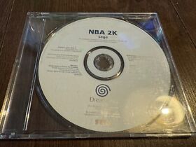 NBA 2K Sega Dreamcast Promo  Disc Unplayed Full Game