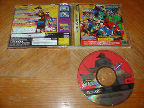 Marvel Super Heroes Vs Street Fighter (Sega Saturn, 1998) US Seller Tested