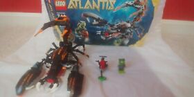 Lego 8076 ATLANTIS Deep Sea Striker 260 piece 100% Complete wth Box & Manual