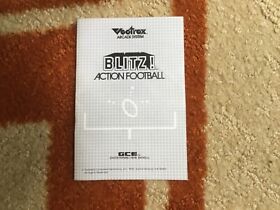 Vectrex Arcade System - Blitz! Action Football user manual