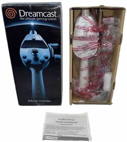 Sega Dreamcast OEM Fishing Controller Rod Bass HKT-8700 Complete Box CIB Manual