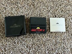3D Sector X First Edition Rare Metal Engraved Box Label - vectrex homebrew