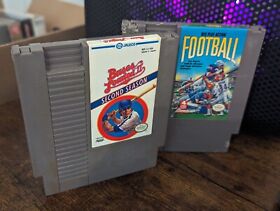 Bundle! Bases Loaded 2, Play Action Football, NES Nintendo, Tested, Working 