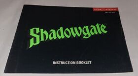 Shadowgate Nintendo NES Manual Only - Instruction Booklet - Nice Condition! 