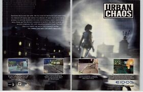 Urban Chaos PC PS1 Dreamcast 1999 Vintage Print Ad/Poster Art Official Rare