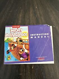 Nintendo NES Manual Only Mickey Mousecapade