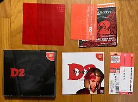 D2 Warp Sega Dreamcast Japan DC Horror Warp Spine Rare Red Calendar 1999