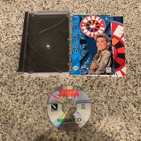 Wheel Of Fortune Sega CD 1994 Complete CIB Game w/ Manual and Poster TESTED