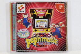 Pop'n Music W/ Spine Reg Point Card SEGA Dreamcast DC Japan Import DC895 READ