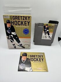 Wayne Gretzky Hockey Black Jersey NES Nintendo 1989 Complete CIB Good Shape
