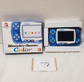 Bandai WonderSwan Color Crystal Blue Console with Box Japan Import SWJ-777C1K