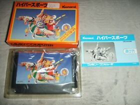 HYPER SPORTS With Box Nintendo Family computer FC NES 142