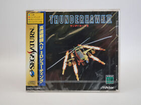 Sega Saturn Thunder Hawk II w/spine Unopened SS Game From Japan