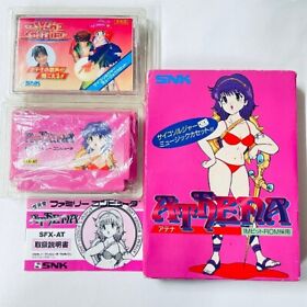 Athena with Music cassette tape set Famicom FC SNK Japanese Box super rare