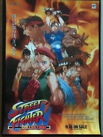 Street Fighter Collection Art Poster Capcom Sega Saturn Rare Limited