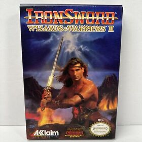 IronSword: Wizards & Warriors II 2 (NES, 1989) Authentic - Complete CIB !