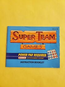 Super Team Games Nintendo NES Authentic Instruction Manual Booklet Only