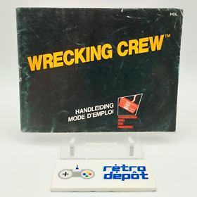 Manual Wrecking Crew / Nintendo Nes / Pal B / Hol
