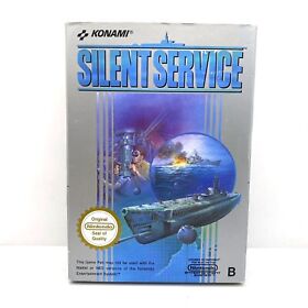 Silent Service Nintendo NES COMPLET CIB PAL B EEC