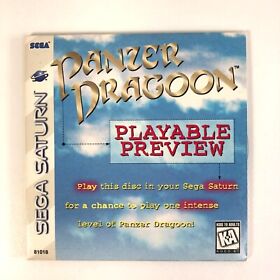 Panzer Dragoon Playable Preview Demo Not for Resale Sega Saturn Disc w/ Sleeve