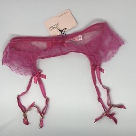 Agent Provocateur Willa Pink Suspender AP4 Large NWT
