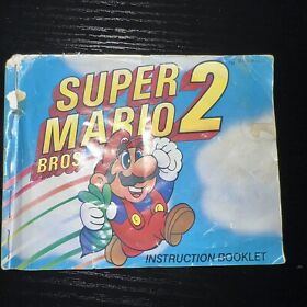 Solo folleto manual de instrucciones de Super Mario Bros 2 (Nintendo NES)