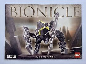 LEGO Bionicle Rahkshi (8618) ~ INSTRUCTIONS MANUAL Only Book ~ Vahki Rorzakh