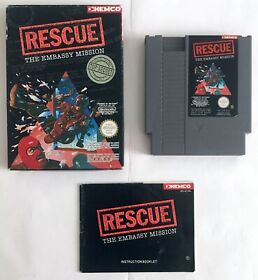 Jeu Rescue The Embassy Mission - Kemco - en boîte avec notice - Nintendo NES