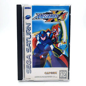 Mega Man X4 Sega Saturn 1997 CIB Complete w Registration Card