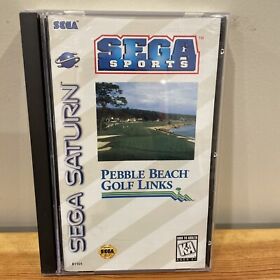 Pebble Beach Golf Links Sega Saturn Complete in Box Disc, Manual, Reg Card, Box