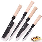 BIGSUNNY 4pcs GYUTO Sashimi Sushi Knife Set Chef Cleaver Knives for Left Hand