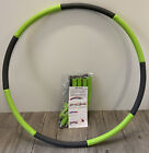 Hula Hoop Reifen grün grau Schaumstoff  1,2 kg Gewicht schwerer einstellbar 
