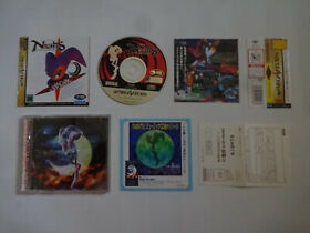 Sega Saturn "NIGHTS" SS 1996 Action Game w/Obi Hagaki Free Shipping Japan #00098
