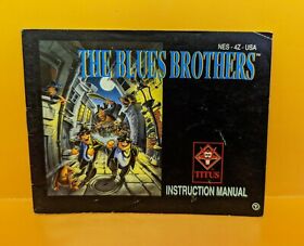THE BLUES BROTHERS Nintendo NES -  INSTRUCTION BOOK US Authentic Manual Rare