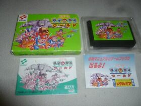 BOXED NINTENDO FAMICOM IMPORT GAME KONAMI WAI WAI WORLD 1 COMPLETE RC825 JAPAN 