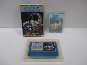 NES -- STICK HUNTER -- Ice Hockey. Box. Famicom, JAPAN Game. 10304