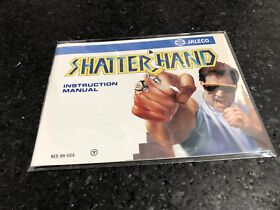 Shatterhand ( NES Nintendo ) Mint Condition! Manual ONLY! SAFE SHIP!