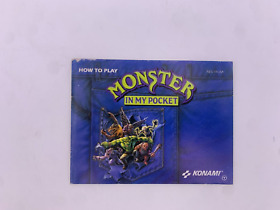 Monster in My Pocket (Nintendo Entertainment System, NES, 1992) Manual