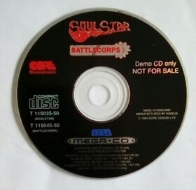 *RARE DEMO DISK ONLY* Soul Star Battlecorps Sega Mega-CD Mega CD MegaCD