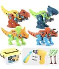 DIY Take Apart Dinosaur Toys for Kids Ages 3-7 with Storage Box Electric Drill