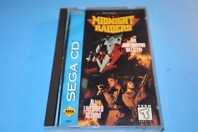 MIDNIGHT RAIDERS FOR SEGA CD COMPLETE & TESTED!