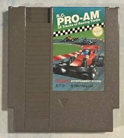 R.C. PRO-AM, Nintendo NES, (NSTC) Professionally Cleaned And Tested - Authentic