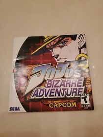 JoJo's Bizarre Adventure Sega Dreamcast INSTRUCTIONS MANUAL BOOKLET ONLY. USA 