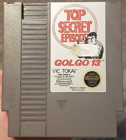 Golgo 13: Top Secret Episode - Nintendo NES - Cart Only - Tested and Working