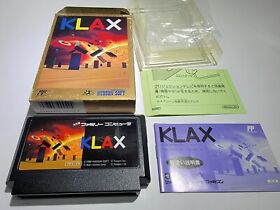 KLAX (1990) Nintendo Famicom w/ box (US seller)