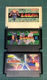 Ninja Ryukenden 1 2 3 Famicom Software Fc Operation Confirmed Terminals Cleaned