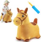 iPlay iLearn Bouncy Pals Kids Horse Hopper Ball Plush Ride On Hopping Animal Toy