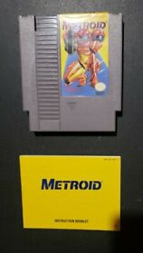 Metroid (Nintendo NES, 1987)  - Cartridge + Manual - Authentic