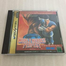 WORLD HEROES PERFECT SNK / ADK [ T-3103G ] Sega Saturn Japan